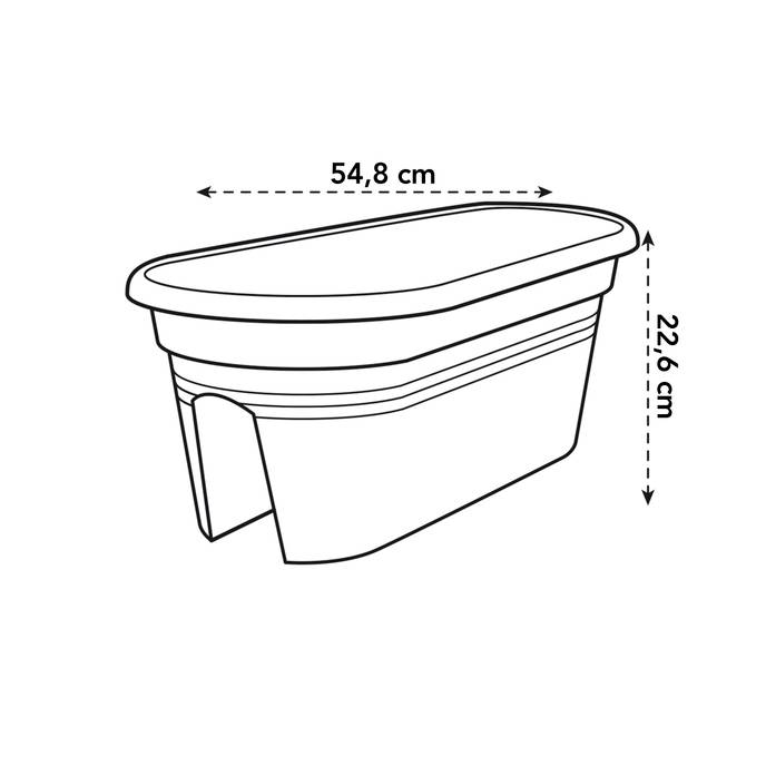 green basics flower bridge 55cm mild terra